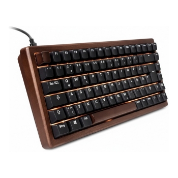 Sharkoon SKILLER SGK50 S3 Wood PBT holz/schwarz US-Layout Gateron G Pro 3.0