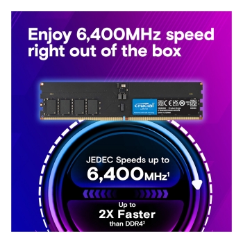 Preview: 64GB Crucial 6400 Kit 64GB 2x32GB CUDIMM CL52