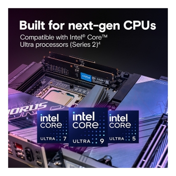 Preview: 64GB Crucial 6400 Kit 64GB 2x32GB CUDIMM CL52