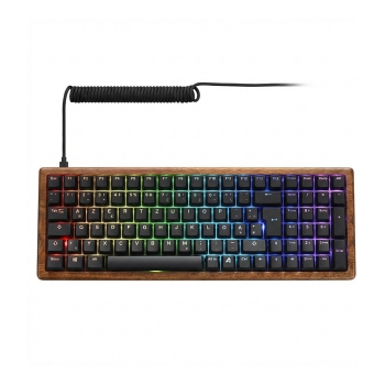 Sharkoon SKILLER SGK50 S4 Gen2 Wood PBT (holz/schwarz. FR-Layout. Gateron G Pro 3.0 Yellow)