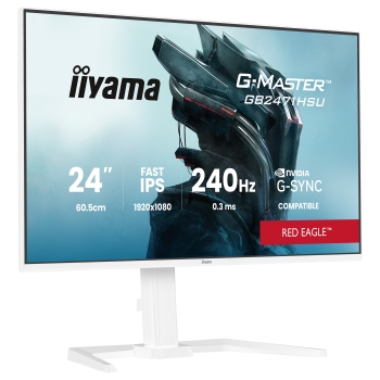 iiyama G-MASTER Red Eagle™ GB2471HSU-W1 Gaming-Monitor 60.5 cm (24) weiß