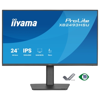 Preview: 60,5cm/23,8 (1920x1080) iiyama ProLite XU2493HSU-B1 16:9 FHD IPS 4ms 60Hz VGA HDMI DisplayPort USB VESA Speaker Black