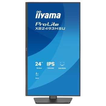 Preview: 60,5cm/23,8 (1920x1080) iiyama ProLite XU2493HSU-B1 16:9 FHD IPS 4ms 60Hz VGA HDMI DisplayPort USB VESA Speaker Black