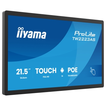 Preview: iiyama55.0cm (21.5) TW2223AS-B3P 16:9 M-Touch USBC Android