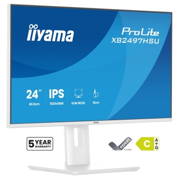 iiyama ProLite XB2497HSU-W1 Monitor 60.5 cm (24) weiß