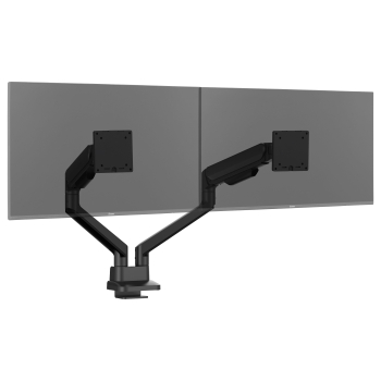 Preview: IIYAMA Tischhalterung 100x100 dual 2x12kg/24-32''/Gasdruckfeder/schwarz