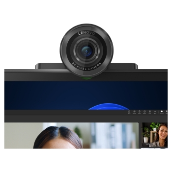 Preview: LENOVO QHD Webcam 2K Adjustable FOV90/78/65 Directional Microphone AutoFocus HDR AI Framing/Face USB-C/A 1.5m Detachable Cable