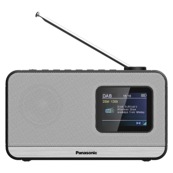 Panasonic RF-D15EG Tragbares DAB-Radio 3 Watt silver