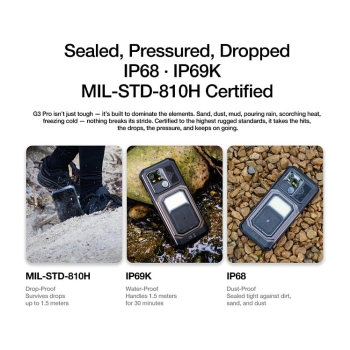 Preview: AGM MOBILE G3Pro Outdoor Smartphone 5G mit Wärmebildkamera