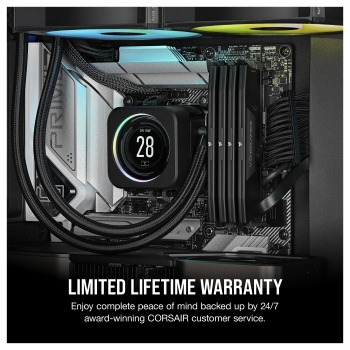 Preview: 128GB Corsair DIMM 5600 (4x 32 GB) Quad-Kit (schwarz. CMK128GX5M4B5600C40. Vengeance. INTEL XMP)