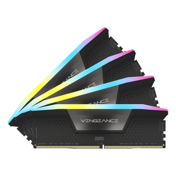 Preview: 64GB Corsair DIMM 6200 (4x 16 GB) Quad-Kit (schwarz. CMH64GX5M4B6200C32. Vengeance RGB. INTEL XMP)