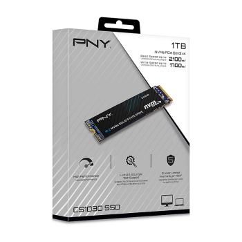 Preview: M.2 1TB PNY CS1030 M280CS1030-1TB-RB 0,132 DWPD 2280 PCIe 3.0 x4 (NVMe) SSD