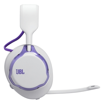 Preview: JBL Quantum 650 Wireless Over-Ear-Gaming-Headset. weiss/violett