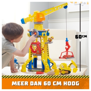 Preview: Spinmaster Rubble & Crew - Baupfoten Hof Kran-Spielset