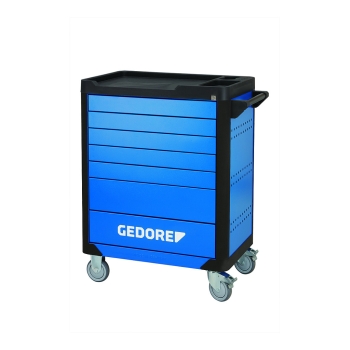 Preview: Gedore Werkzeugwagen workster highline (blau/schwarz. inkl. 147 Werkzeuge)