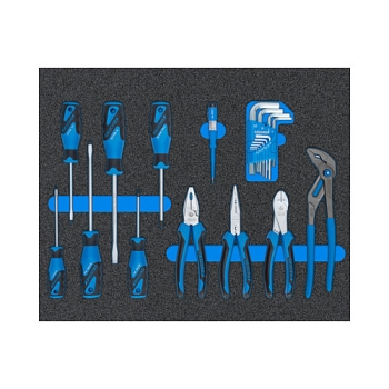 Preview: Gedore Werkzeugwagen Workster WSL-M-TS-172 (blau/schwarz. inkl. 172 Werkzeuge)