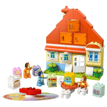 Preview: LEGO 10459 DUPLO Bluey Blueys Familienhaus mit Memory-Spiel