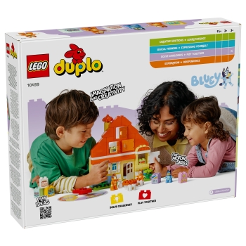 Preview: LEGO 10459 DUPLO Bluey Blueys Familienhaus mit Memory-Spiel