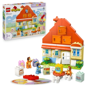 Preview: LEGO 10459 DUPLO Bluey Blueys Familienhaus mit Memory-Spiel