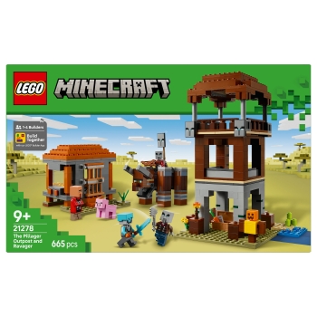 Preview: LEGO 21278 Minecraft Ein Verwster am Plnderer-Auenposten