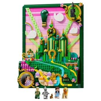Preview: LEGO 75685 Wicked Emerald City Wandkunst