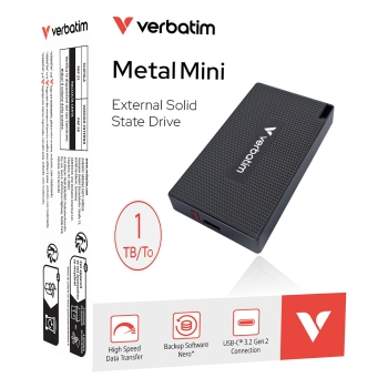 Preview: 1TB Verbatim Metal Mini USB 3.2 Typ A-C