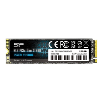 M.2 256GB Silicon Power P34A60 - intern - 2280 - PCIe 3.0 x4 (NVMe)