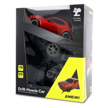 Preview: Amewi RC Drift Muscle Car 4WD 1:20 RTR rot