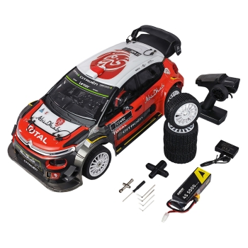 Preview: Amewi RC Rallye Citroen CR3 WRC HyperGo 4WD 1:7 RTR schw/rot