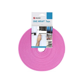 VELCRO One Wrap Band 50 mm breit. rosa. 25 m