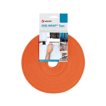 VELCRO One Wrap Band 50 mm breit. orange. 25 m