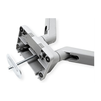 Preview: ROLINE LCD-Doppelarm. Tischmontage. Gasfeder. 5 Gelenke. 17-32 Zoll. bis 2x 9 kg. silberfarben