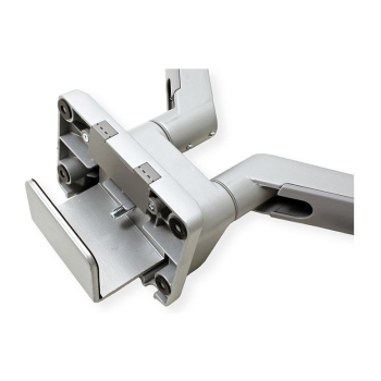 Preview: ROLINE LCD-Doppelarm. Tischmontage. Gasfeder. 5 Gelenke. 17-32 Zoll. bis 2x 9 kg. silberfarben