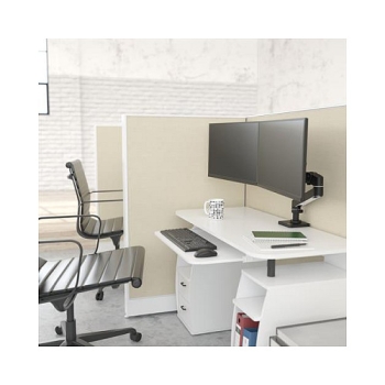 Preview: Ergotron LX Pro Monitor Tischhalterung - für 2 LCD-Displays - Schwarz