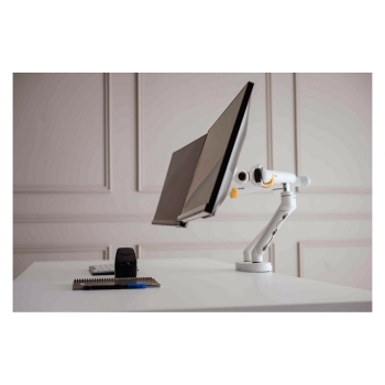 Preview: BakkerElkhuizen BE Flexible Dual Monitorarm White