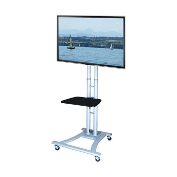 Preview: VALUE LCD-/TV-Rollstnder. 27-60 Zoll. bis 50 kg. silberfarben