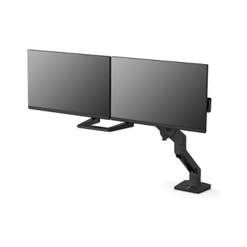 Preview: HX DUAL MONITOR ARM IN SCHWARZ TISCHHALTERUNG FUER MONITORE BIS