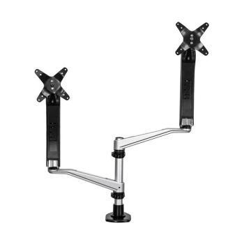 Preview: STARTECH.COM Dual-Monitorhalterung mit voll beweglichem Arm - Stapelbar - Austauschbare Arme und federuntersttzte Hhenverstellung