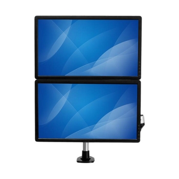 Preview: STARTECH.COM Dual-Monitorhalterung mit voll beweglichem Arm - Stapelbar - Austauschbare Arme und federuntersttzte Hhenverstellung
