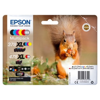 Epson Tintenpatronen Multipack 478XL (6 Farben)