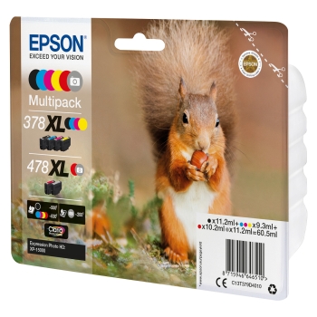 Preview: Epson Tintenpatronen Multipack 478XL (6 Farben)