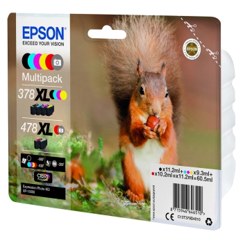 Preview: Epson Tintenpatronen Multipack 478XL (6 Farben)