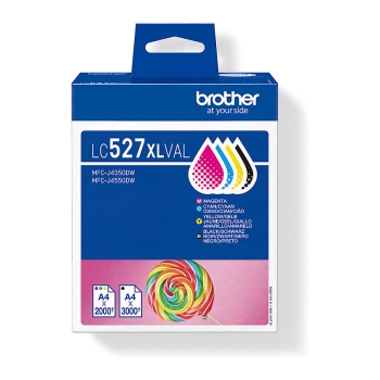 Brother Tintenpatrone LC-527XLVAL Multipack (je 1x BK/M/C/Y)