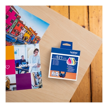 Preview: Brother Tintenpatronen LC-521VAL Multipack (je 1x BK/M/C/Y)