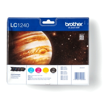 Brother Tintenpatronen LC-1240 Multipack (je 1x M/C/Y/BK)