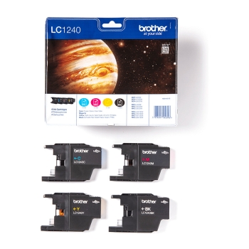 Preview: Brother Tintenpatronen LC-1240 Multipack (je 1x M/C/Y/BK)
