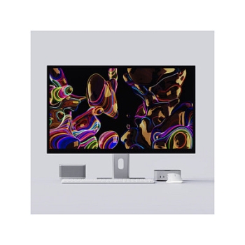 Preview: Alogic TFT 32 Aspekt 4K 145W+90W+USB Charging grey gloss