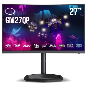 Cooler Master GM27QP (68.6 cm (27 Zoll). schwarz. QHD. VA. Curved. Adaptive-Sync. 240Hz Panel)