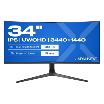 JAPANNEXT 86.4cm JN-IPS340UWQHD60C-C65W-HS curved UWQHD