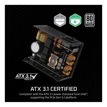 Preview: 850W Corsair Netzteil SF850 Modular SFX 850W (80+Platin)